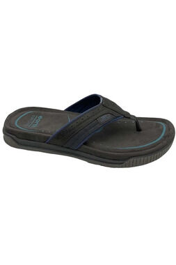 Earth Origins Men's Thong Sandals Santino Dark Gray - Medium